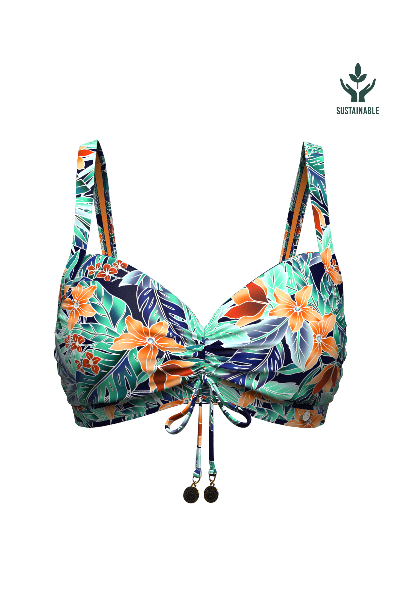 Sunseeker My Paradiso Plus Cup Ruched Front Bikini Top