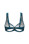 Core Solid Corsair Plus Cup Cross Front Bikini Top