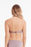 Riviera Dusty Lilac Pleated Bandeau Bikini Top