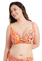 Sunseeker Vibrant Vacation Spicy Orange Plus Cup Bikini Top