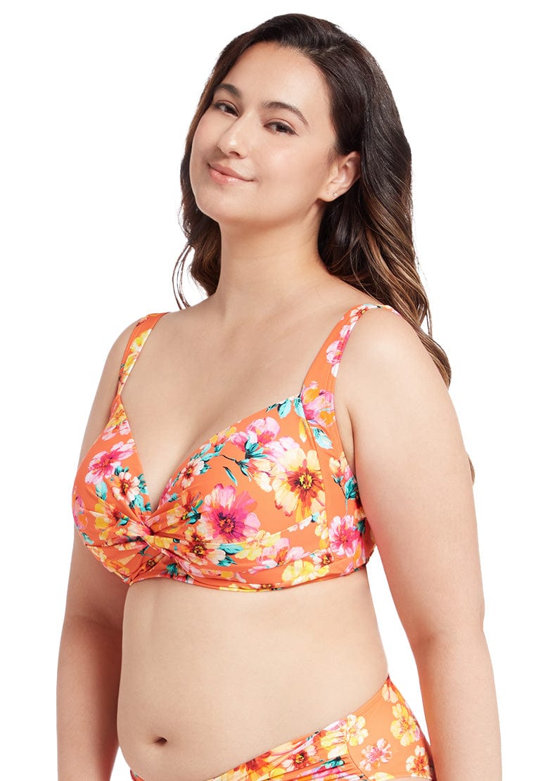 Sunseeker Vibrant Vacation Spicy Orange Plus Cup Bikini Top