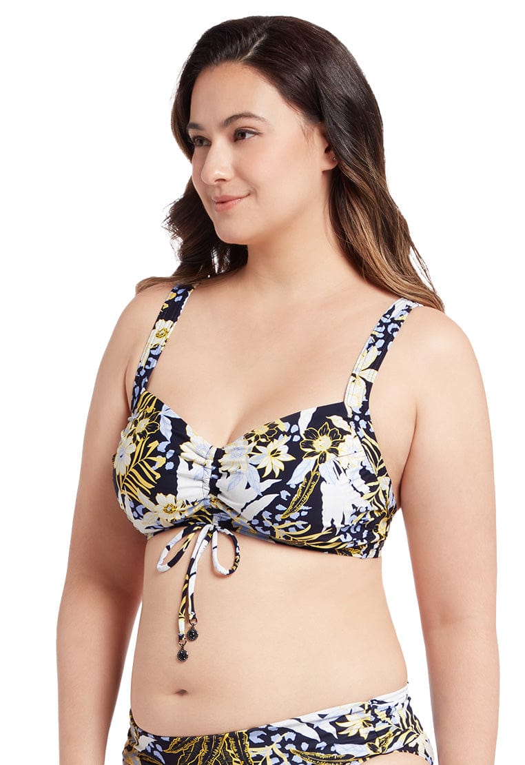 Sunseeker Elevated Tropics Sailor Blue Plus Cup Bikini Top