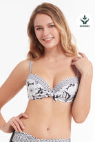 Sunseeker Bold Bloom Tie Front Underwire Bikini Top