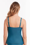 Core Solid Plus Cup Cross Front Tankini