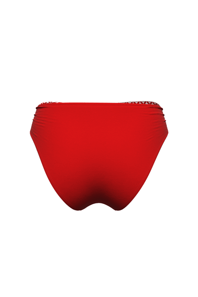 Bold Bloom Red Cross Waistband Full Classic Pant