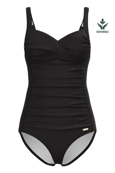 Core Solid Plus Cup Twist Front Onepiece