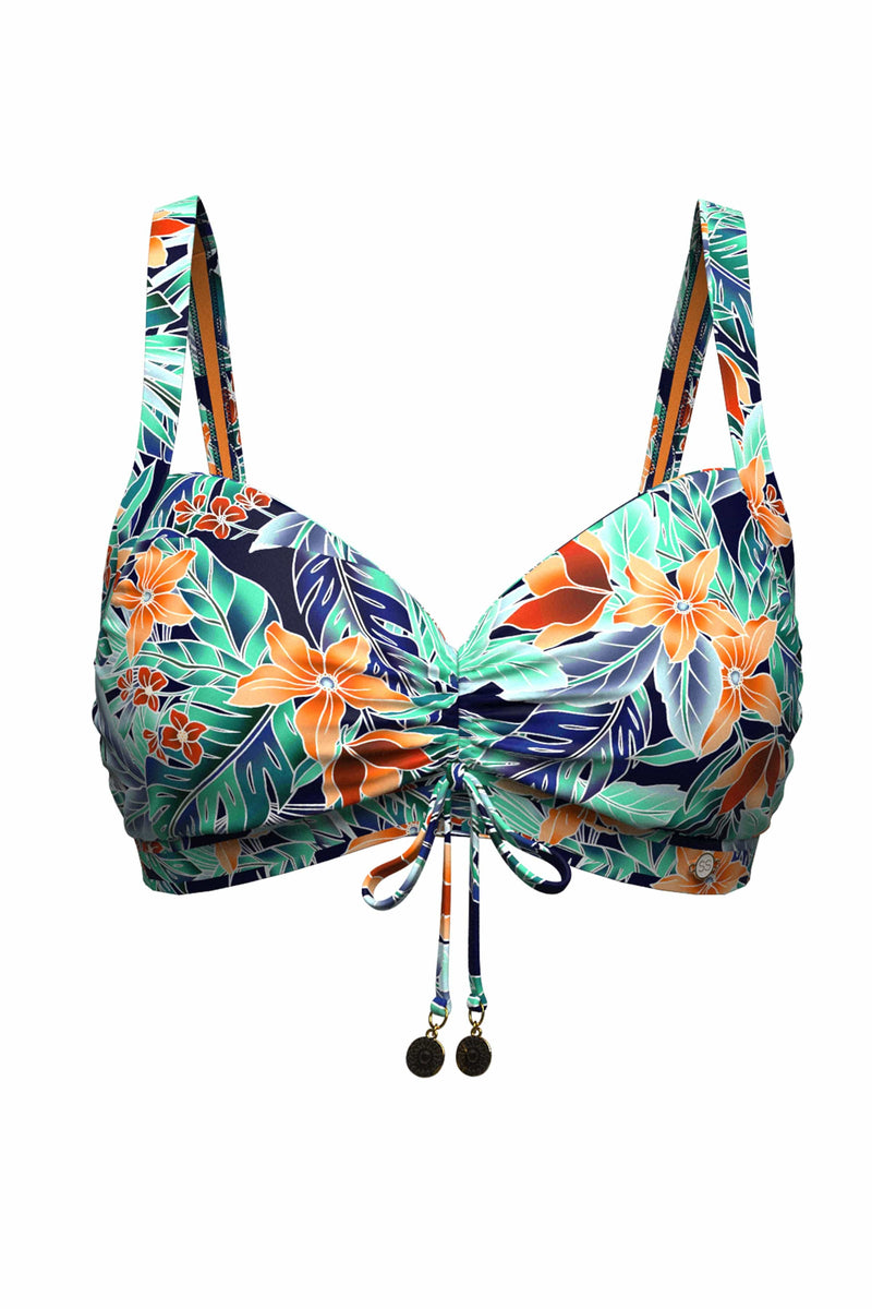 My Paradiso Plus Cup Ruched Front Bikini Top