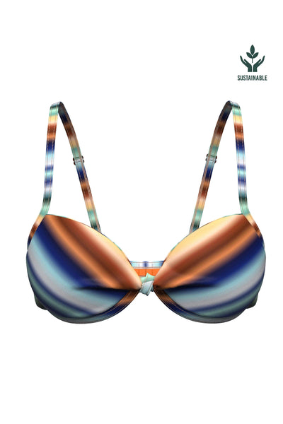 Sunset Paradiso Moulded Knot Front Underwire Bikini Top