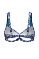 Sunseeker Grounded Culture Ultramarine Plus Cup Moulded Underwire Bikini Top