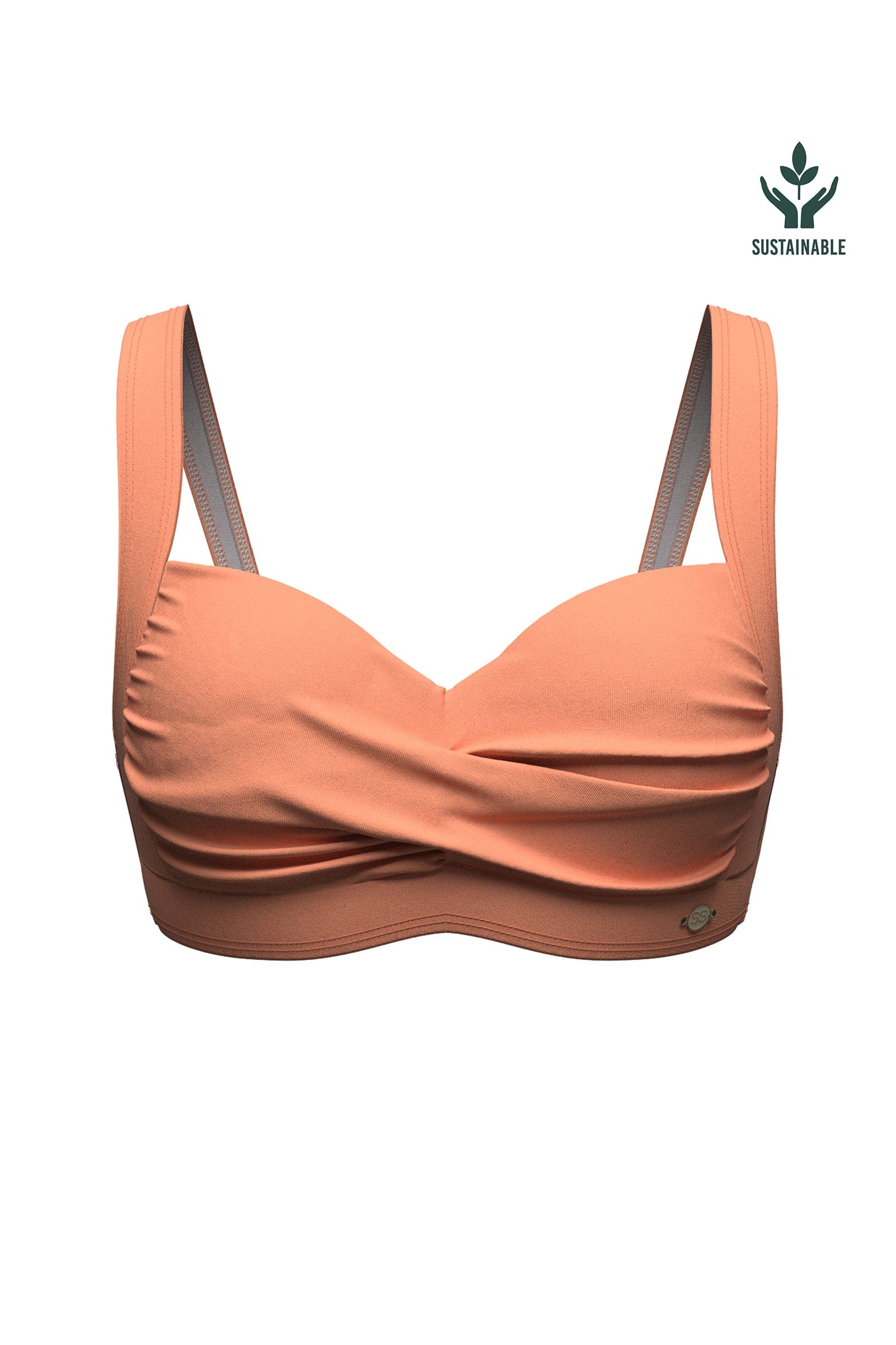 Sunseeker Core Solid Plus Cup Twist Front Bikini Top