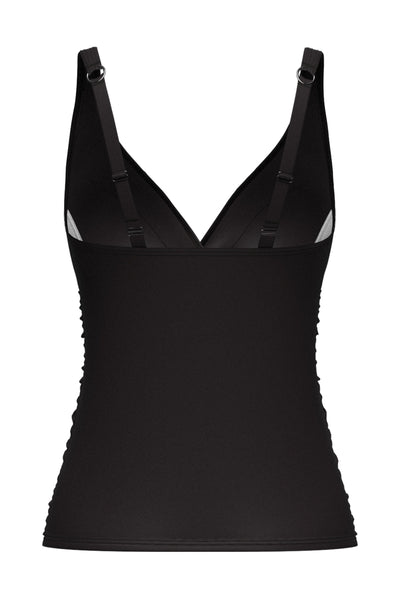 Core Solid Plus Cup Cross Front Tankini