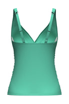 Sunseeker Core Mint Green Solid Plus Cup Cross Front Tankini