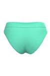 Core Solid Mint Green Ruched Waistband Full Classic Pant