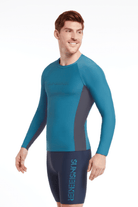 Sunseeker Sunseeker Logo Aquamarine Long Sleeve Rash Guard