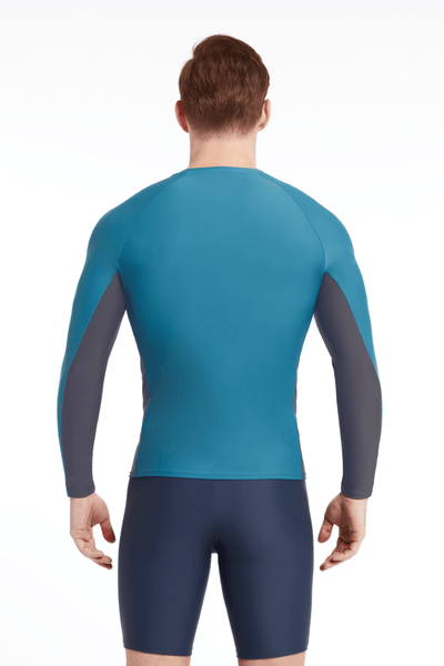 Sunseeker Logo Aquamarine Long Sleeve Rash Guard