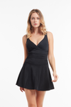 Sunseeker Deep Sea Pearl Nero Twist Front Swim Dress