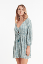 Sunseeker Messy Beauty Forest Green Cinched Kaftan