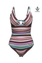 Sunseeker Sunset Paradiso Lavender Moulded Tie Front Onepiece