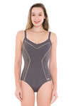 Plus Cup Onepiece Sunkissed Shimmer Charcoal Plus Cup One Piece - Sunseeker