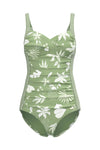 Plus Cup Onepiece South Pacific Palm Moss Plus Cup Twist Front One Piece - Sunseeker