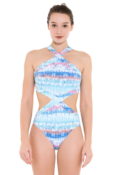 Onepiece South Pacific Tie Dye Cut Out One Piece - Sunseeker