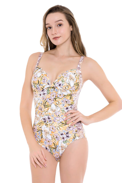 Plus Cup Onepiece Romantic Skins Plus Cup Twist Front One Piece - Sunseeker