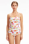 Onepiece Vibrant Vacation White Ruched Underwire One piece - Sunseeker