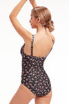 Plus Cup Onepiece Sweet Paisley Black Plus Cup One Piece - Sunseeker