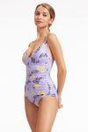 Plus Cup Onepiece Elevated Animal Persian Violet Plus Cup One Piece - Sunseeker