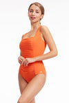 Plus Cup Onepiece Core Solid Fiesta Plus Cup Square Neck One Piece - Sunseeker