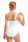 Plus Cup Onepiece Core Solid Off White Plus Cup Square Neck One Piece - Sunseeker