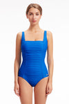 Plus Cup Onepiece Core Solid Surf the Web Plus Cup Square Neck One Piece - Sunseeker
