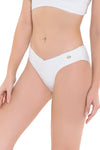 Bikini Bottoms Sunkissed Texture Off White High Cut Pant - Sunseeker