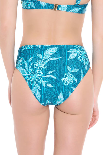 Bikini Bottoms South Pacific Hibiscus Ocean Full Classic Pant - Sunseeker