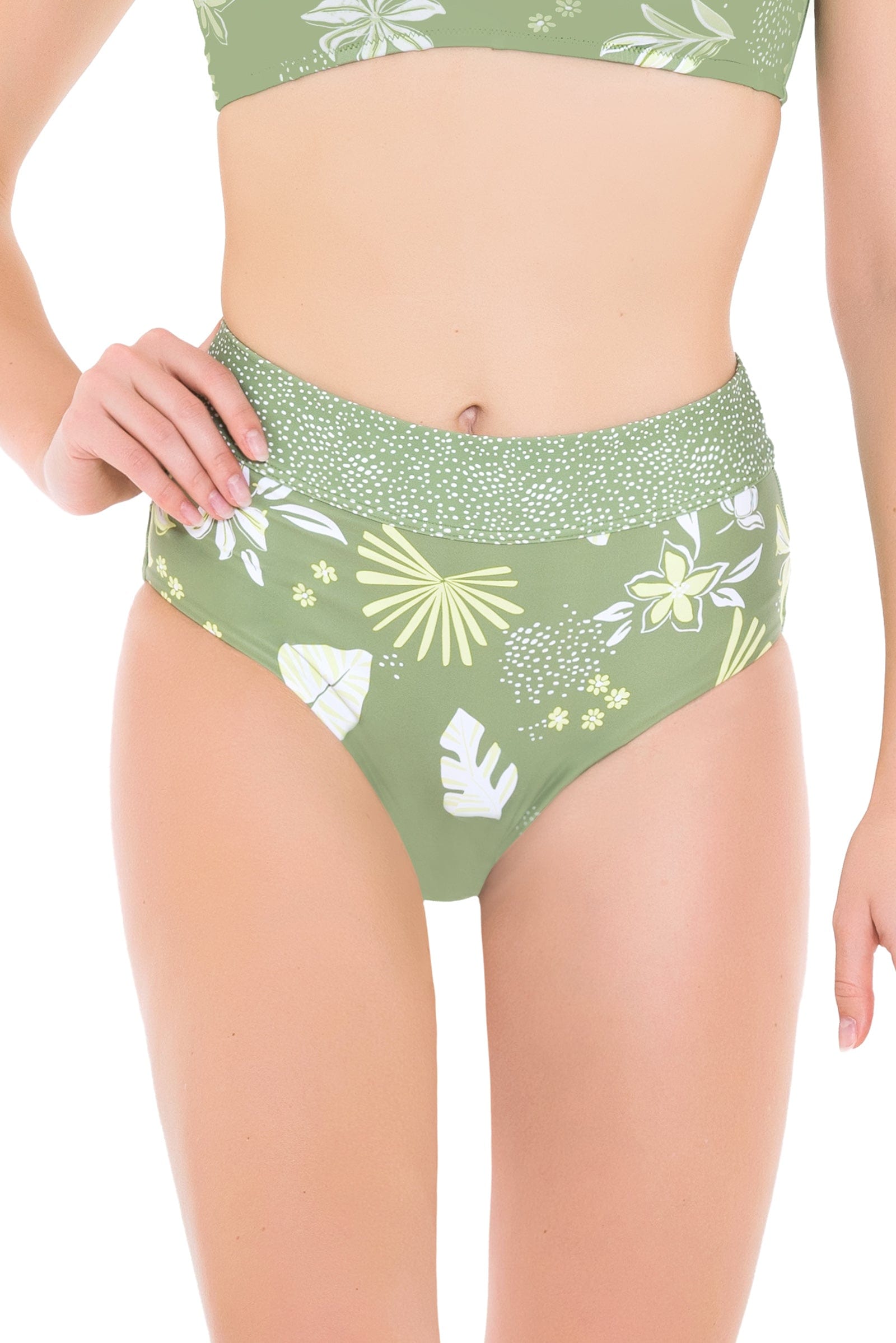 South Pacific Palm Moss High Waisted Pant