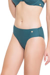 Bikini Bottoms Core Solid Atlantic Deep Wide Side Pant - Sunseeker