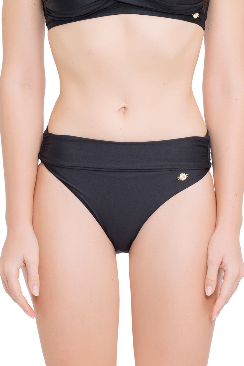 Bikini Bottoms Core Solid Black Full Classic Pant - Sunseeker
