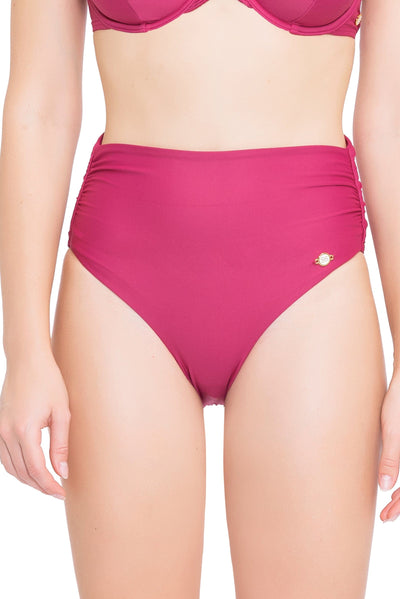 Bikini Bottoms Core Solid Sangria Full Classic Pant - Sunseeker