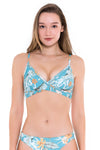 Bikini Tops Sunkissed Tropics Aqua Haze Cross Front Bikini Top - Sunseeker