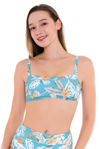 Plus Cup Bikini Tops Sunkissed Tropics Aqua Haze Plus Cup Top - Sunseeker