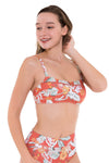Plus Cup Bikini Tops Sunkissed Tropics Rust Plus Cup Top - Sunseeker