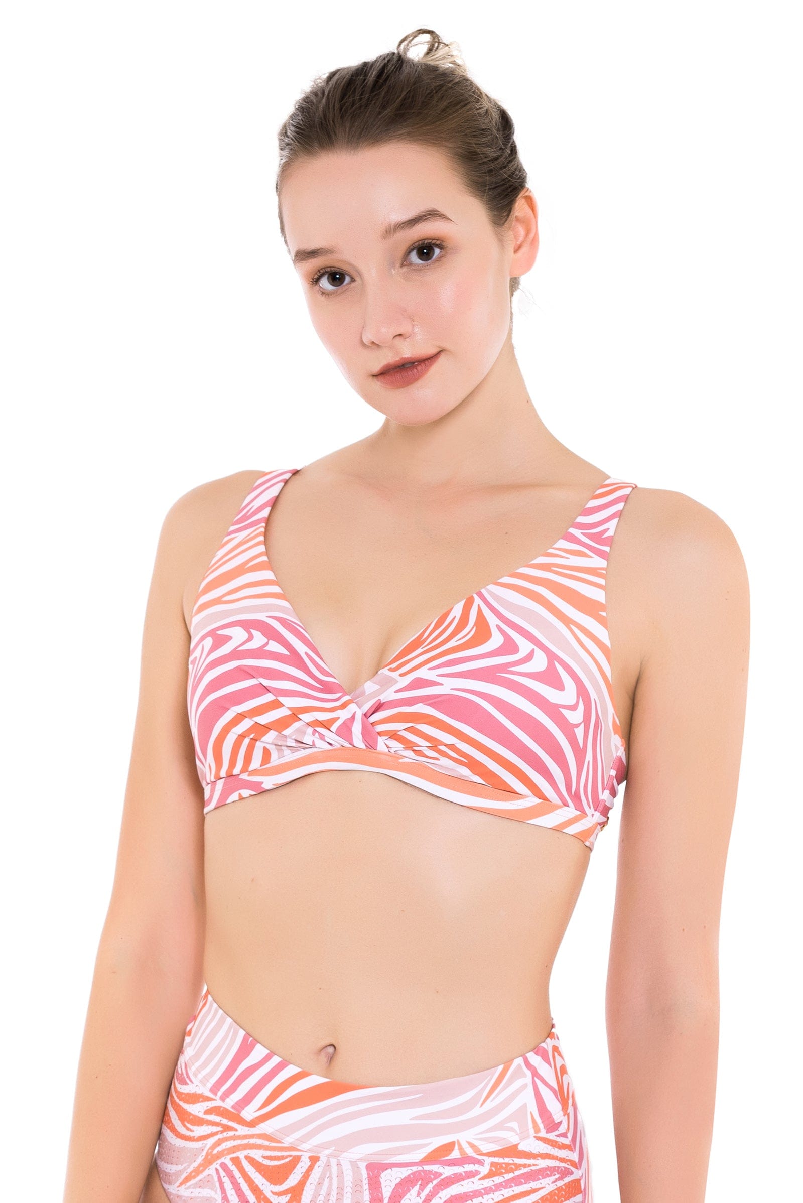 Sunkissed Safari Rust Plus Cup Underwire Bikini Top