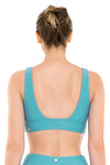 Bikini Tops Sunkissed Texture Aqua Haze Triangle Top - Sunseeker