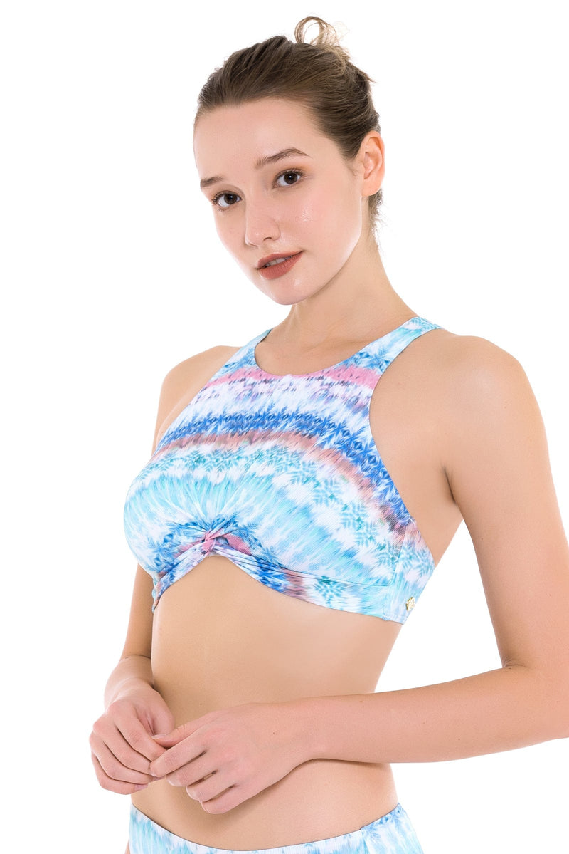 Bikini Tops South Pacific Tie Dye Twist Front Bikini Top - Sunseeker