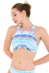 Bikini Tops South Pacific Tie Dye Twist Front Bikini Top - Sunseeker