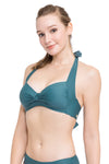 Bikini Tops Core Solid Atlantic Deep Halter Bikini Top - Sunseeker