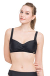 Plus Cup Bikini Tops Core Solid Black Plus Cup Bikini Top - Sunseeker