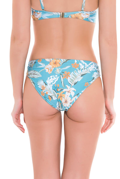 Bikini Bottoms Sunkissed Tropics Aqua Haze Reversible Classic Pant - Sunseeker