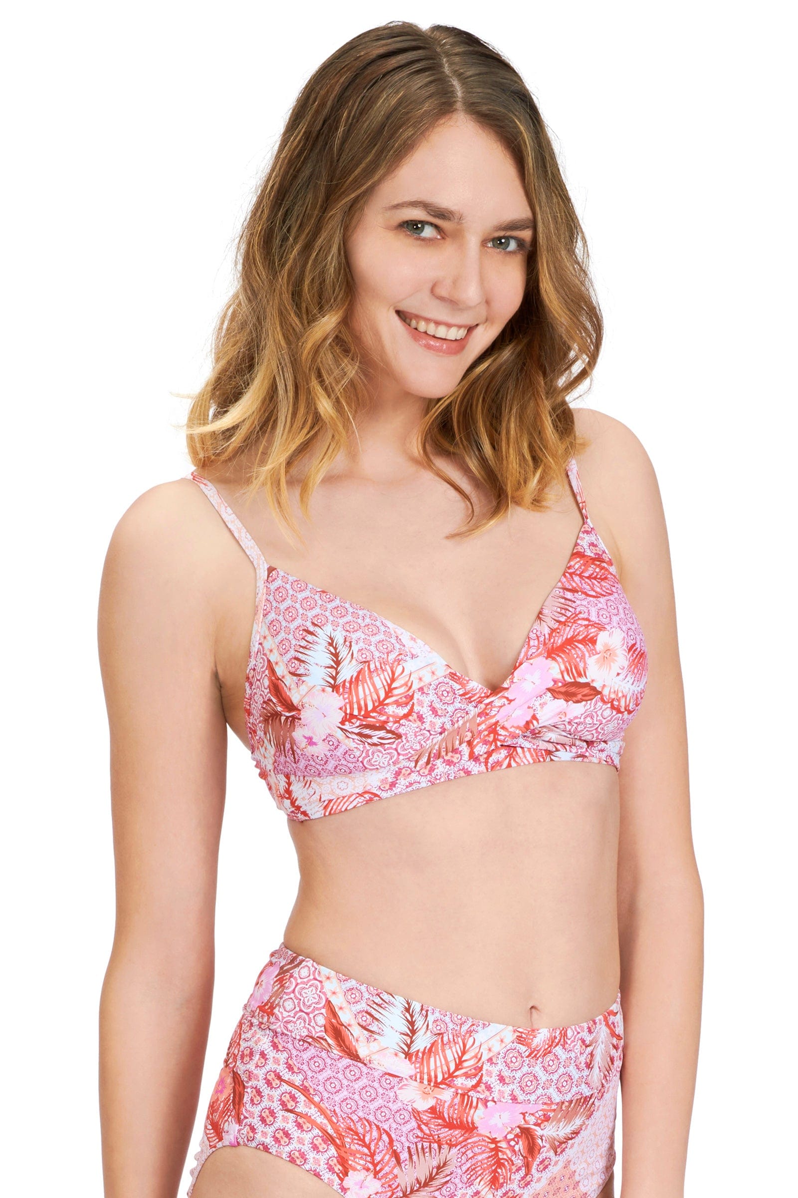 Sunseeker Bohemian Beauty Persian Red Cross Front Bikini Top