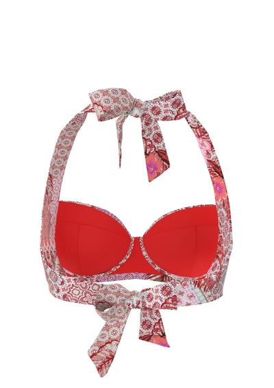 Bikini Tops Bohemian Beauty Persian Red Halter Bikini Top - Sunseeker